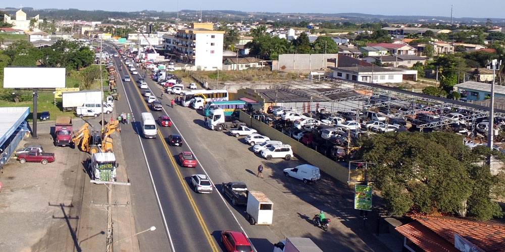 Quatro pontos de manifestação seguem em Içara; confira as imagens